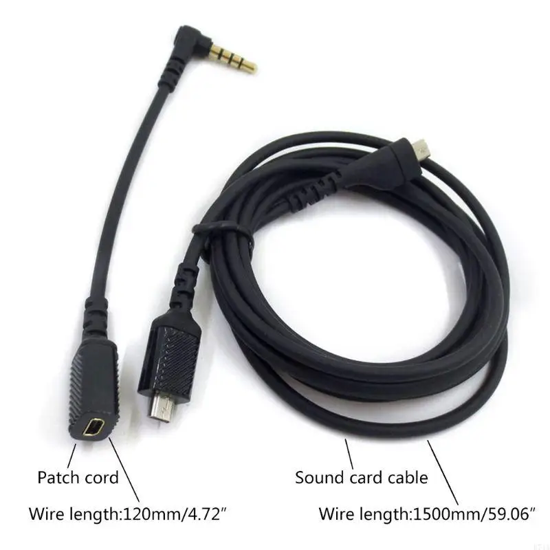 Cable extensión tarjeta sonido reemplazo para ARCTIS 3/5/7 Gaming Auriculares Cable transferencia