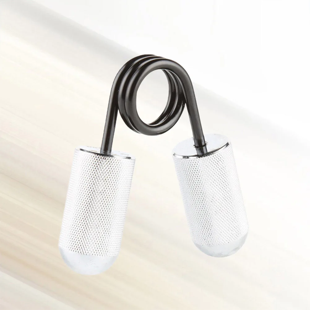 مقابض يد ثقيلة بقبضة 30 كجم للياقة البدنية والأداء الرياضي مع مقابض ألومنيوم مخرشة وقبضة فضية ثقيلة