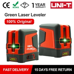 UNI-T LM570LD-II Self-Leveling Laser Level 2 Line Green Laser Leveler Vertical Horizontal Cross Line Construction Measuring Tool