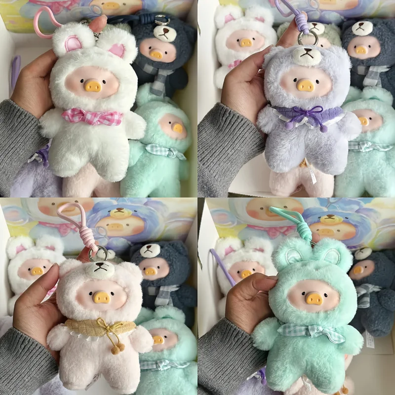 Novo 1:1 réplica lulu the piggy anime alegre tempo série caixa cega boneca brinquedo bonito coelho réplica mistério presentes meninas presentes de aniversário