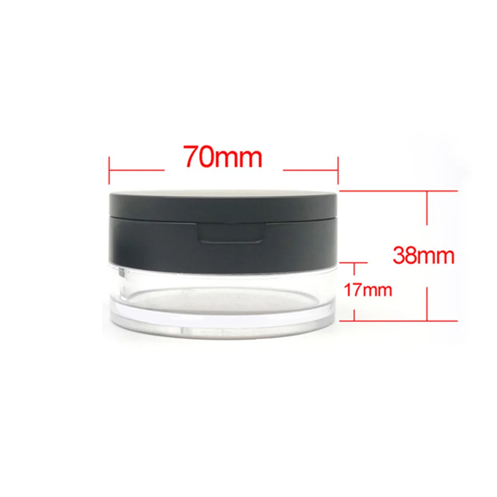 

Portable Makeup Powder Box Light Compact Travel Size Durable Mesh Container For Loose Powder No Leakage With Puff Small