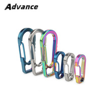 A/B Style EDC Titanium Alloy Keychain Buckle Outdoor Small Tool Mountain Climbing Hang Buckle Waist Belt Clip