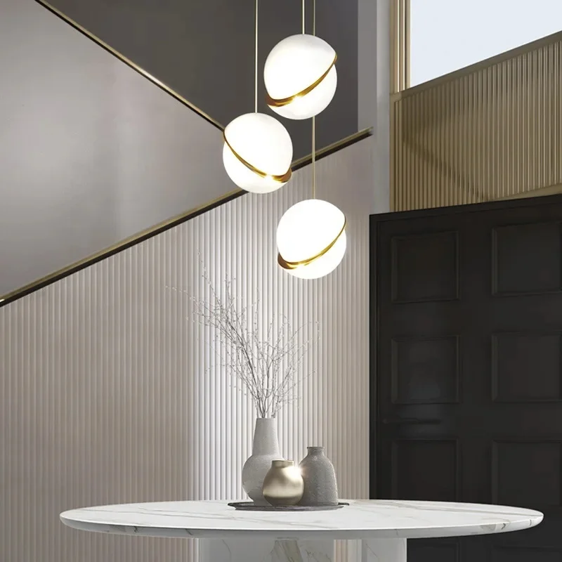 

Современный стеклянный шар, подвесной светильник для ресторана, бара, кухни, острова и люстры с освещением столовой