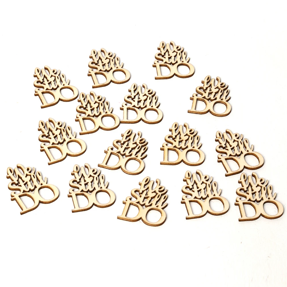 

15pcs English Word Wooden Decor Pieces Natural Wood Wedding Party Home Hanging Crafts Wood For Family Kids Handmade Sewing Tools
