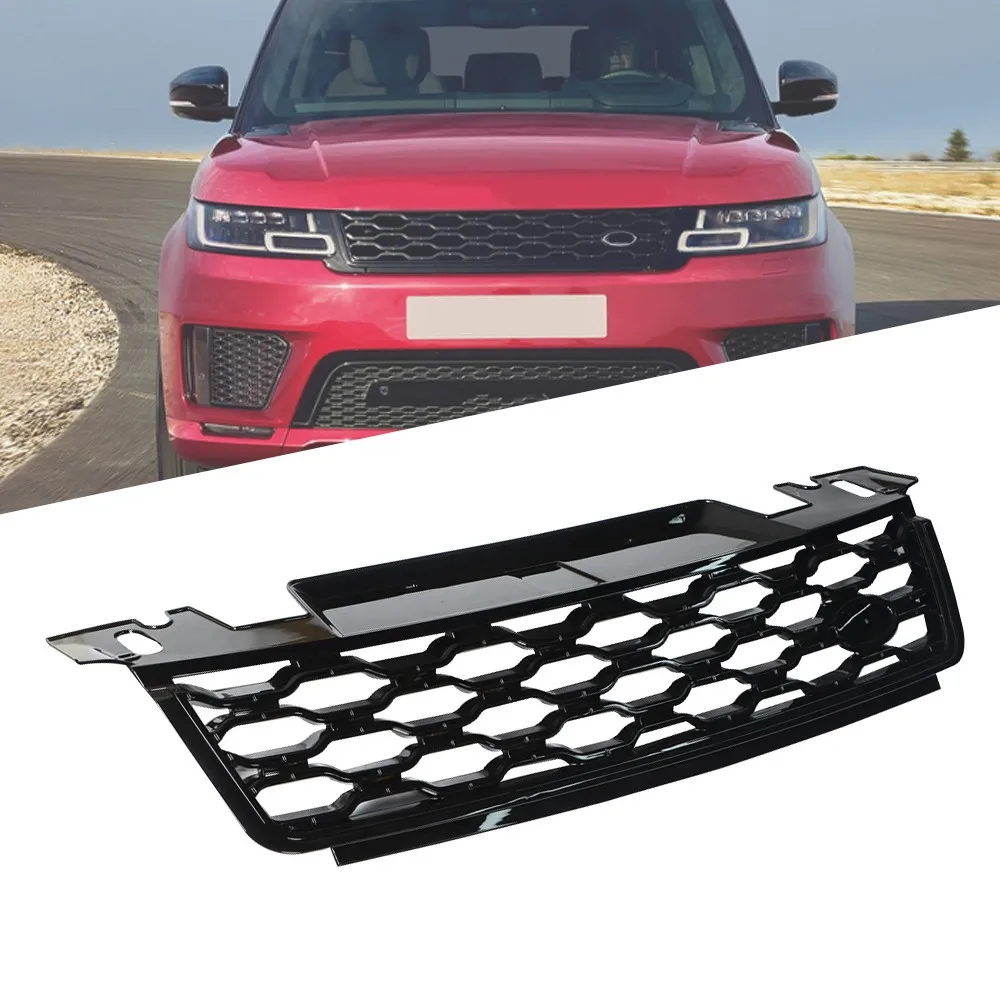 

Front Grille Bumper Upper For Range Rover Sport L494 2018 2019 Replacement Black