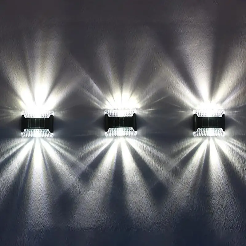 

Wall Solar Lights Outdoor Lawn Solar Lights Outdoor Waterproof 4 Pieces Bright LED Lamp Decorations For Garden Landscape