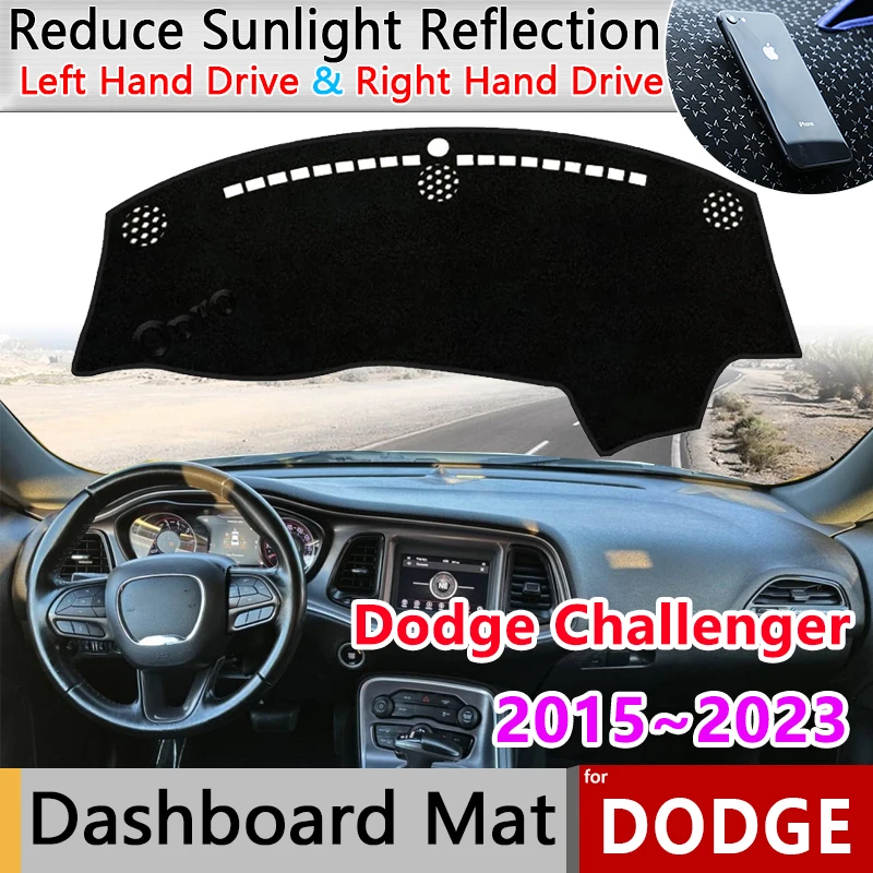 

Чехол на приборную панель автомобиля для Dodge Challenger 2015 2016 2017 2018 2019 ~ 2023 коврик солнцезащитный козырек Dashmat ковер наклейка аксессуары