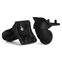 GUGULUZA 1 par de ruedas de repuesto para equipaje de repuesto 360 °   Rueda giratoria para reparación de maletas, piezas para bolsa de equipaje de viaje # ST198