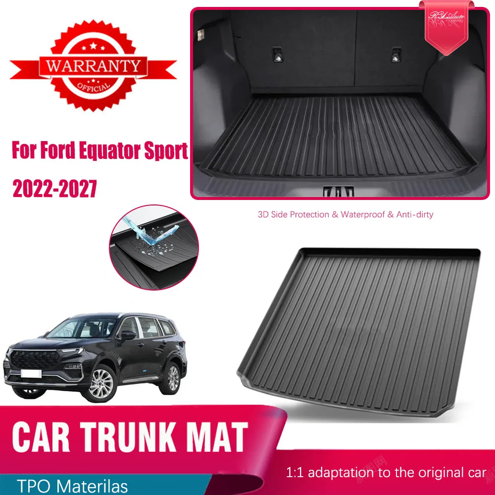 

Car Trunk Mat For Ford Equator Sport CX743MCA Territory MK2 2022 2023 2024 2025 2026 2027 Anti-dirty Cargo Cover Car Accessories