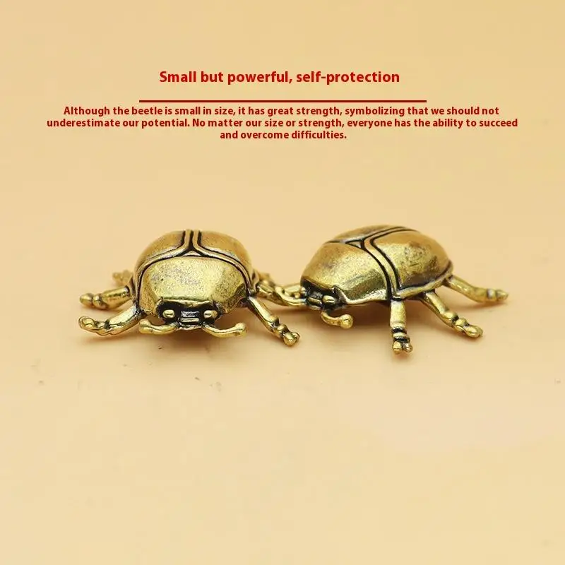 1 Piece Funny Ant Scorpion Crafts Solid Brass  Beetles Figurines Collection Desktop Small Ornament Home Decoration