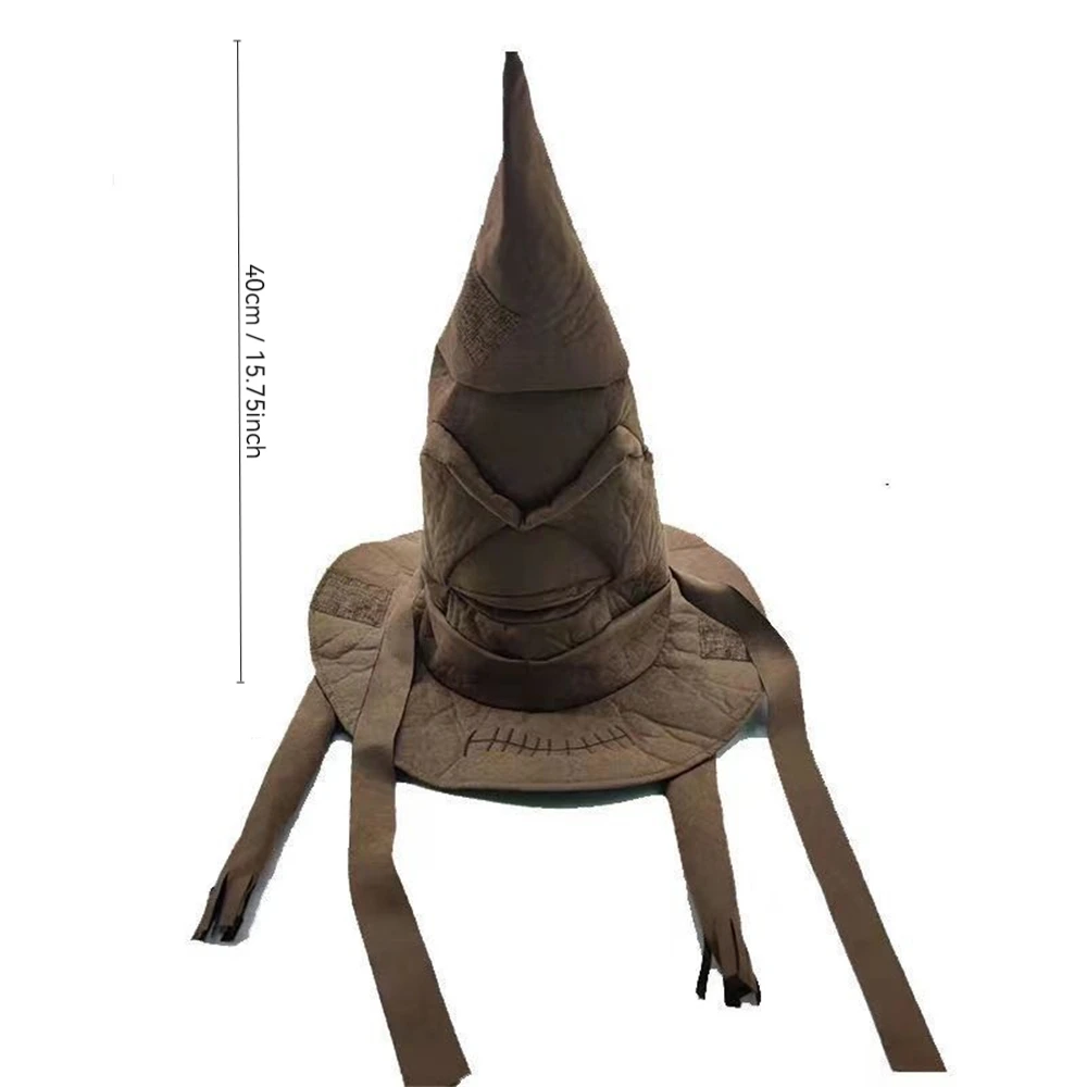 Filmy o modzie Czarownica Czarodziej Kapelusz Potterów Kapelusz Sortujący Skórzany Kapelusz na Halloween Rekwizyty na Imprezę Przebranie Kapelusz Męski Kostium Cosplay Akcesoria