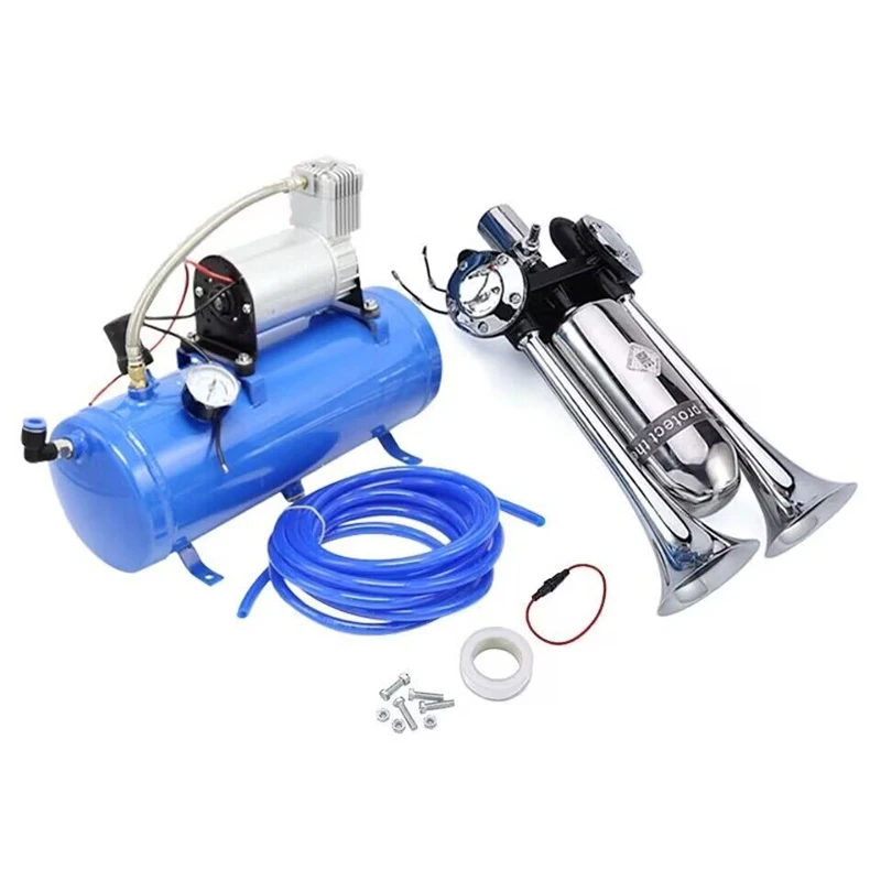 Imagem -03 - Onboard Air Horn Compressor System Kit Adequado para Caminhão Carros Barco Trator Veículo Off-road