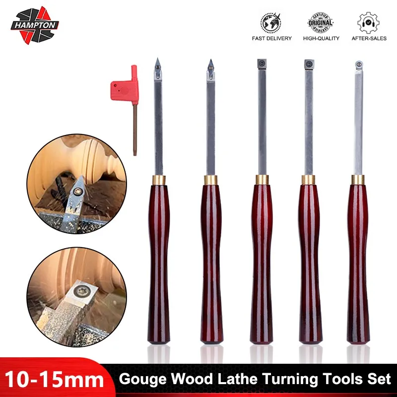 10-15MM Gouge Wood Lathe Turning Tools for Woodworking Tools Carbide Wood Bowl Handle Hand Tools