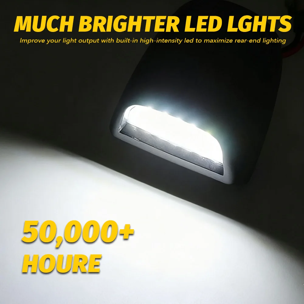 

18 LED License Plate Lights for Chevrolet Silverado 1500 2500 3500 Avalanche GMC Sierra Suburban Tahoe Cadillac Escalade 6000K