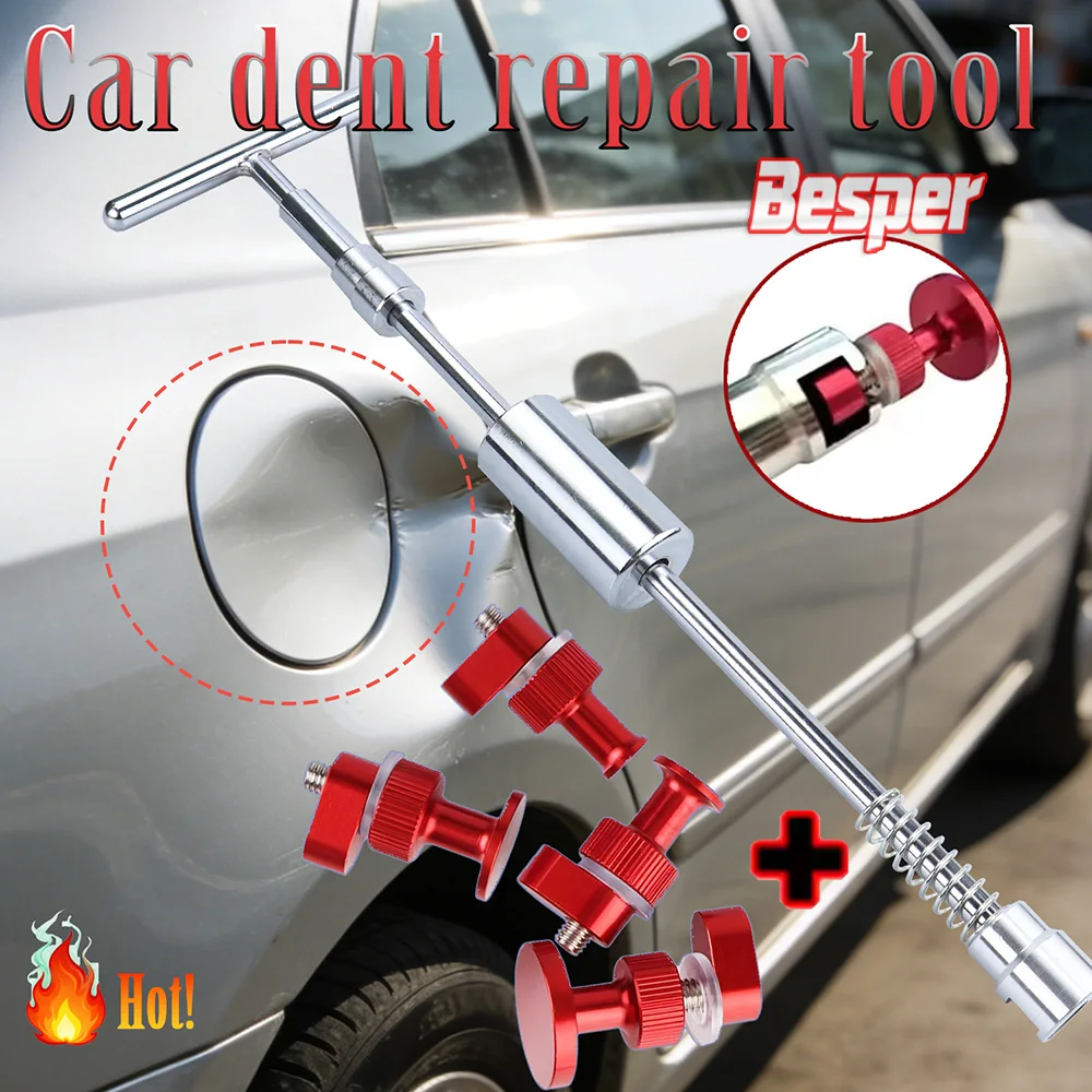

Набор для удаления вмятин на автомобиле: 27/24/5 предметов, металлический T-образный съемник, инструменты для ремонта вмятин от града и провисания, автомобильные присоски для удаления вмятин на кузове