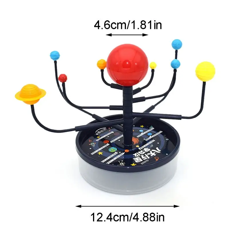 태양계 9 개의 행성 모델 과학 키트 1 세트, DIY 조립, 부모-자녀 상호 작용 천문관 장난감, 어린이 교육 장난감