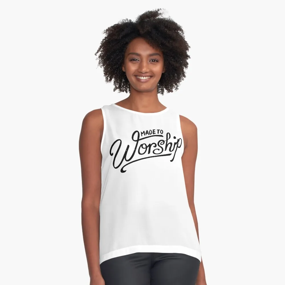 Made To Worship Sleeveless Top Anime Graphic T-shirts For Men Clothing Women Short Sleeve Tees New Arrivals Unisex Summer