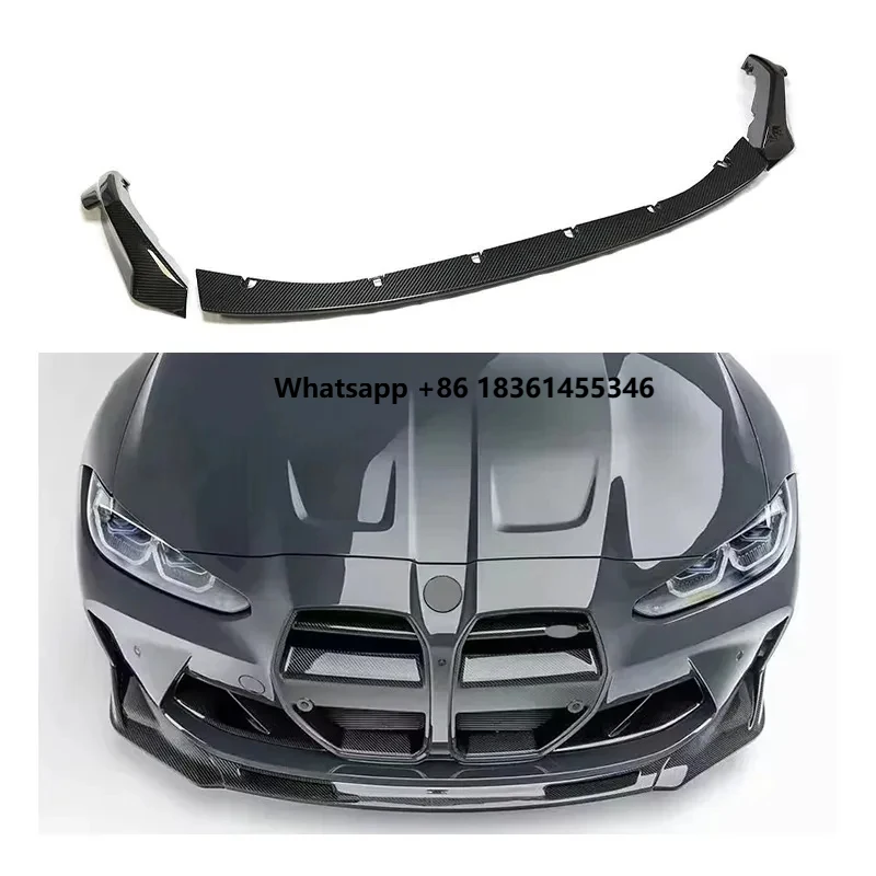

For M3 G80 G82 G83 M4 Body Kits MP Style Front Lip Sturdy Dry Carbon Fiber Front Bumper Lip
