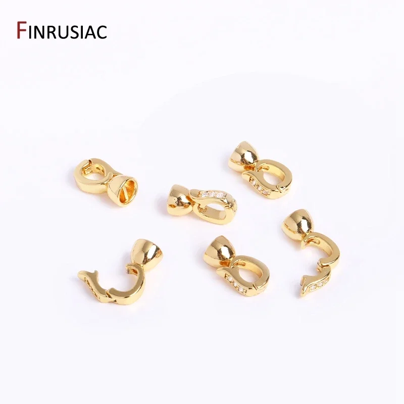 18K Gold Plated Brass Bracelet Nacklace Connectors Pearl Clasps For DIY Nacklace Making Supplies Jewelry Making Accessories