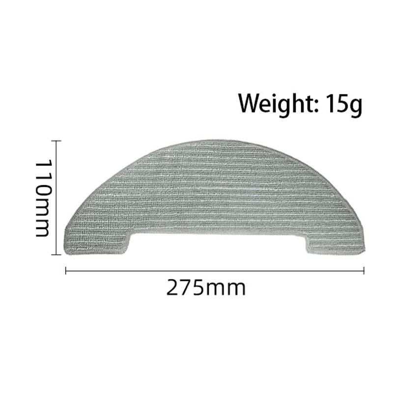 4Pcs Mop Cloths Pad Kits For Xiebro HR1010 Sweeping Robot Vacuum Cleaner Spare Parts Accessories image 6