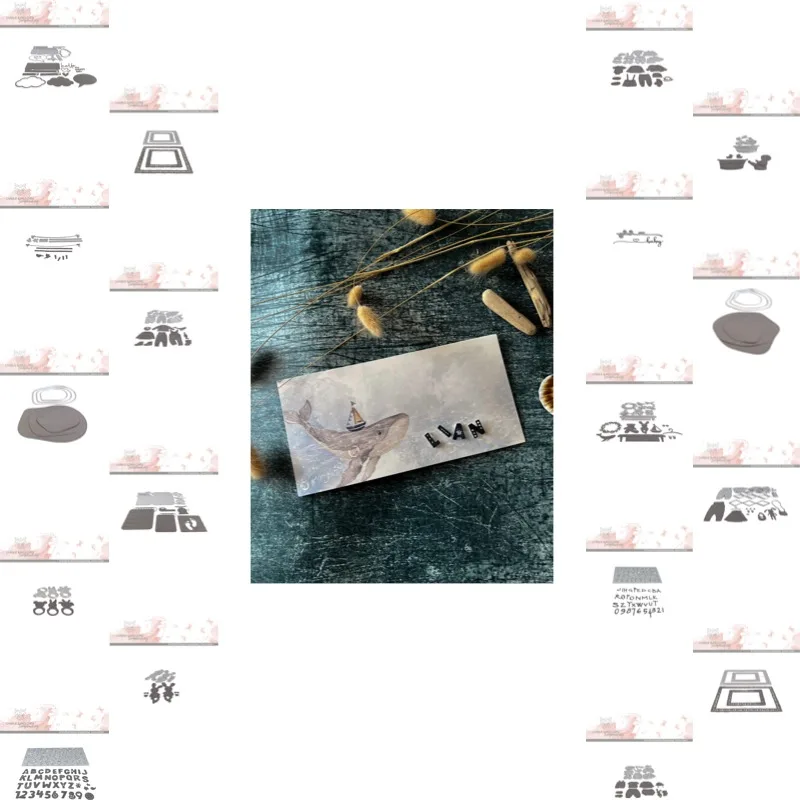Clotheslines Poles and Little Birds Cutting Die Scrapbook Diary Decoration Stencil Embossing Template DIY Greeting Card Handmade