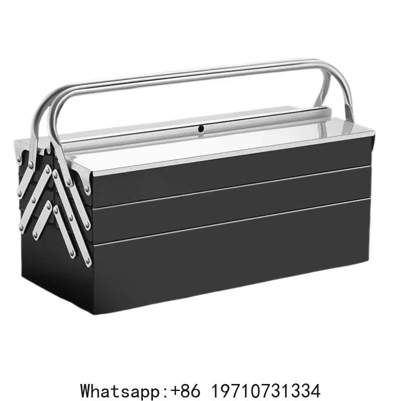 Multifunctional Case Electrician Storage Parts Tool Boxes Car Mechanic Tools Organizer Box Drawers Accessories Metal Briefcase
