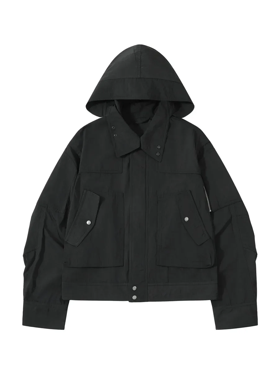 

DVN Waterproof Coated Zip Hooded Jacket 25ss
