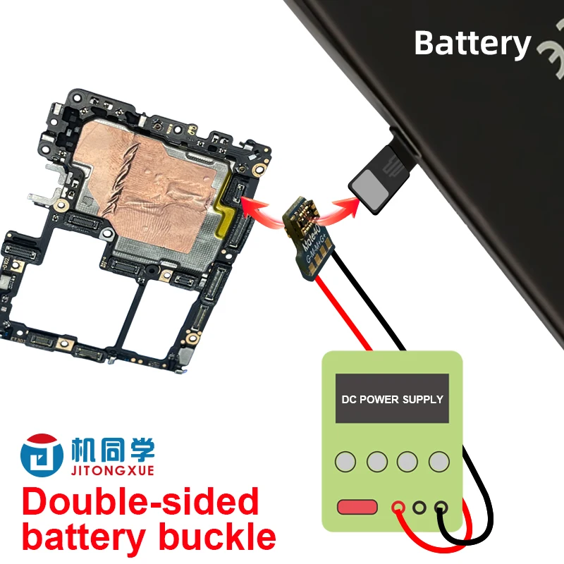 JTX Double-sided Battery Buckle For Mobile Phone Cannot be Turned on Without Battery For iP 8-15PM HUAWEU MATE 30/40/50