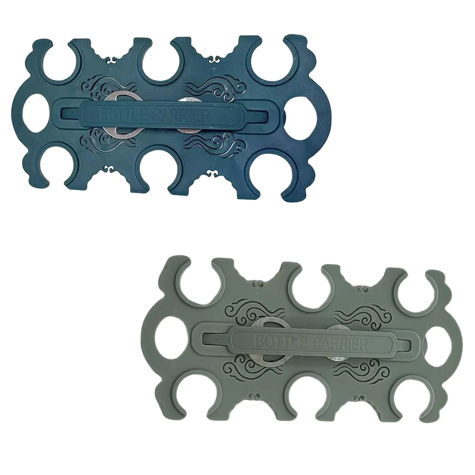 حامل مشروبات مع مقبض موفر للمساحة، رف مشروبات مدمج متعدد الوظائف وقابل لإعادة الاستخدام للمنزل والسفر في الفناء الخلفي