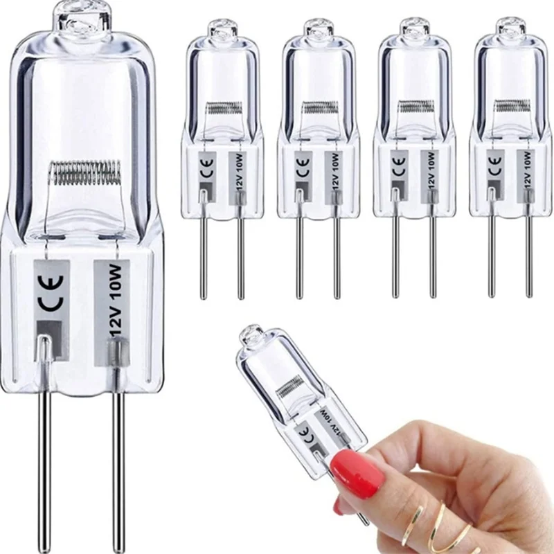 Wholesale 10/50/100PCS G4 12V 10W 20W LED Lamp Bulbs Eco Halogen Light Bulbs Capsule Inserted Beads Crystal Lamp Halogen Bulb