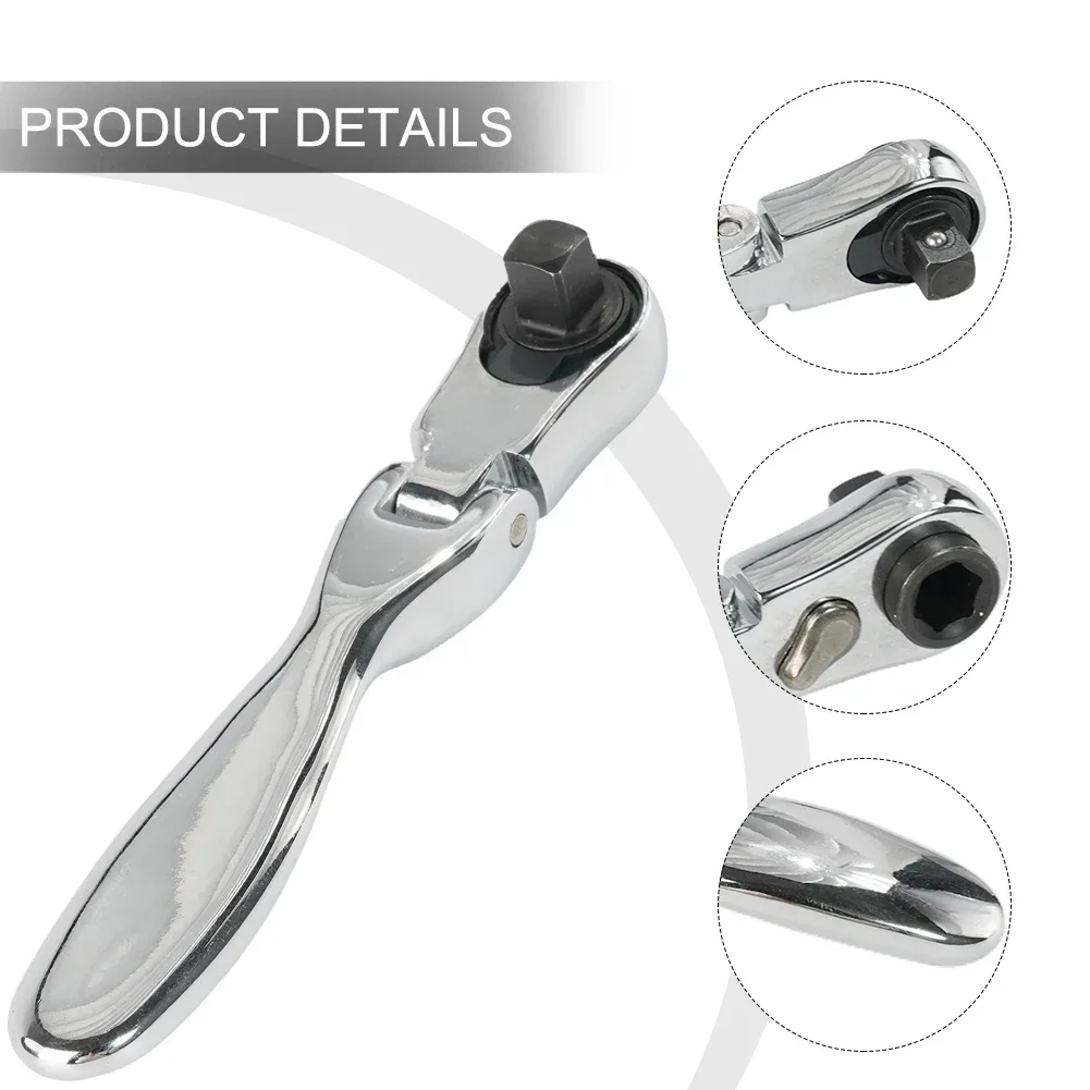 2 In 1 Mini Ratchet Wrench Screwdriver Bit And Sleeve 2 In 1 72 Teeth Socket Batch Head Quick Spanner