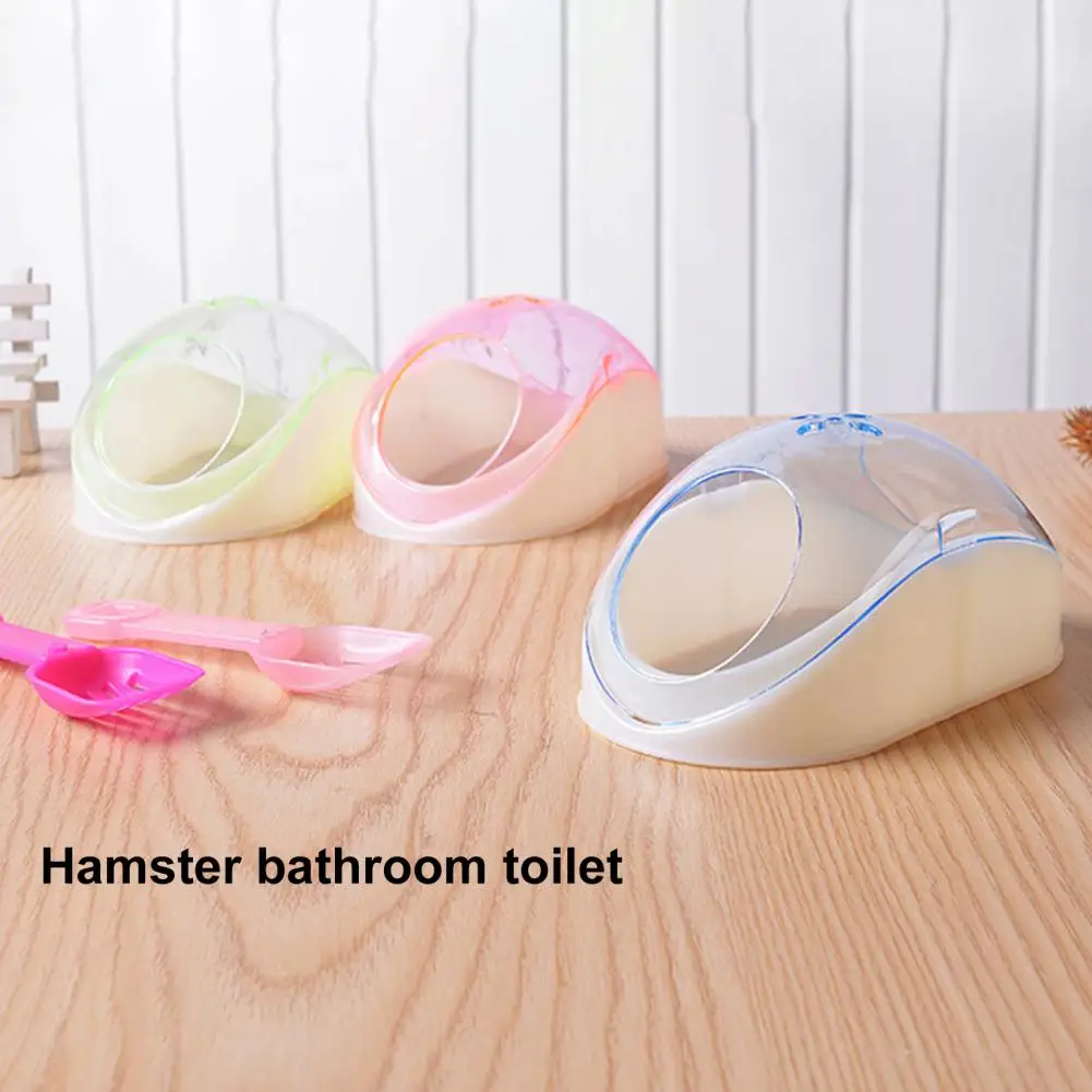 Hamster Bathtub Splash Proof Reusable Thickening Hamster Bathroom Small Animal Toilet Hamster Bathroom Sand Bath Box