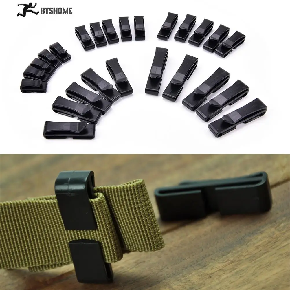 20/38/50mm molle attach webbing end clip clasp fastener strap buckle waist belt link bag adjust quick slip keeper backpack