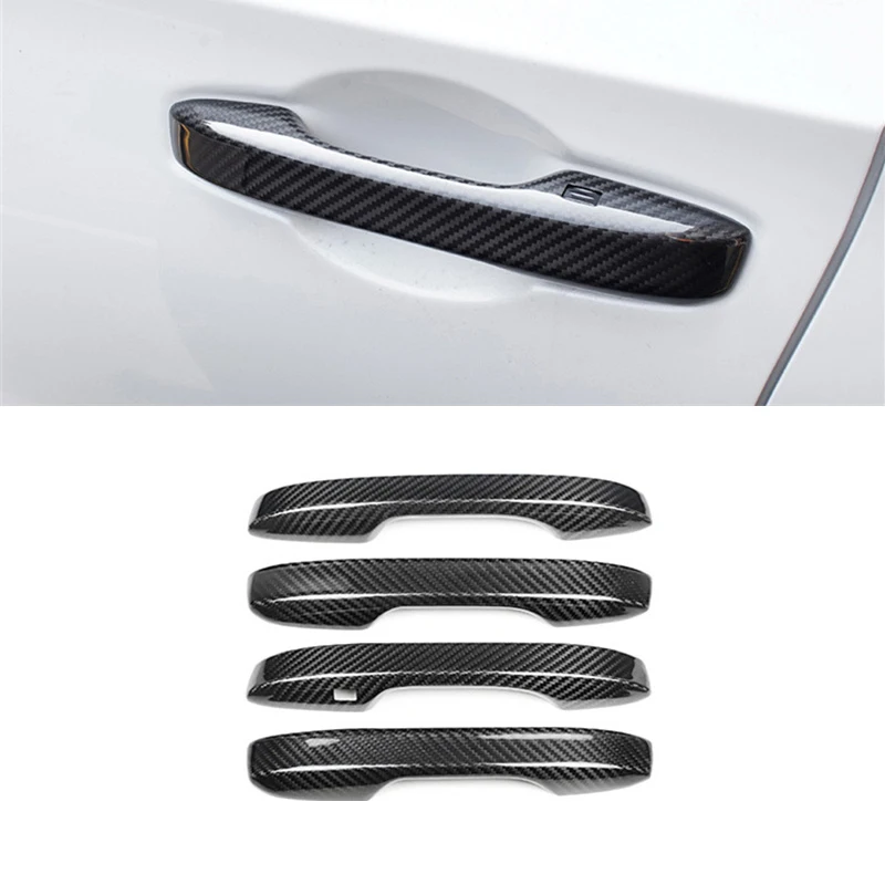 

for Honda Civic 11TH 11gen 2022 2023 Car Door Protector Handle Stickers Cover Real Hard Carbon Fiber Cover Accessories