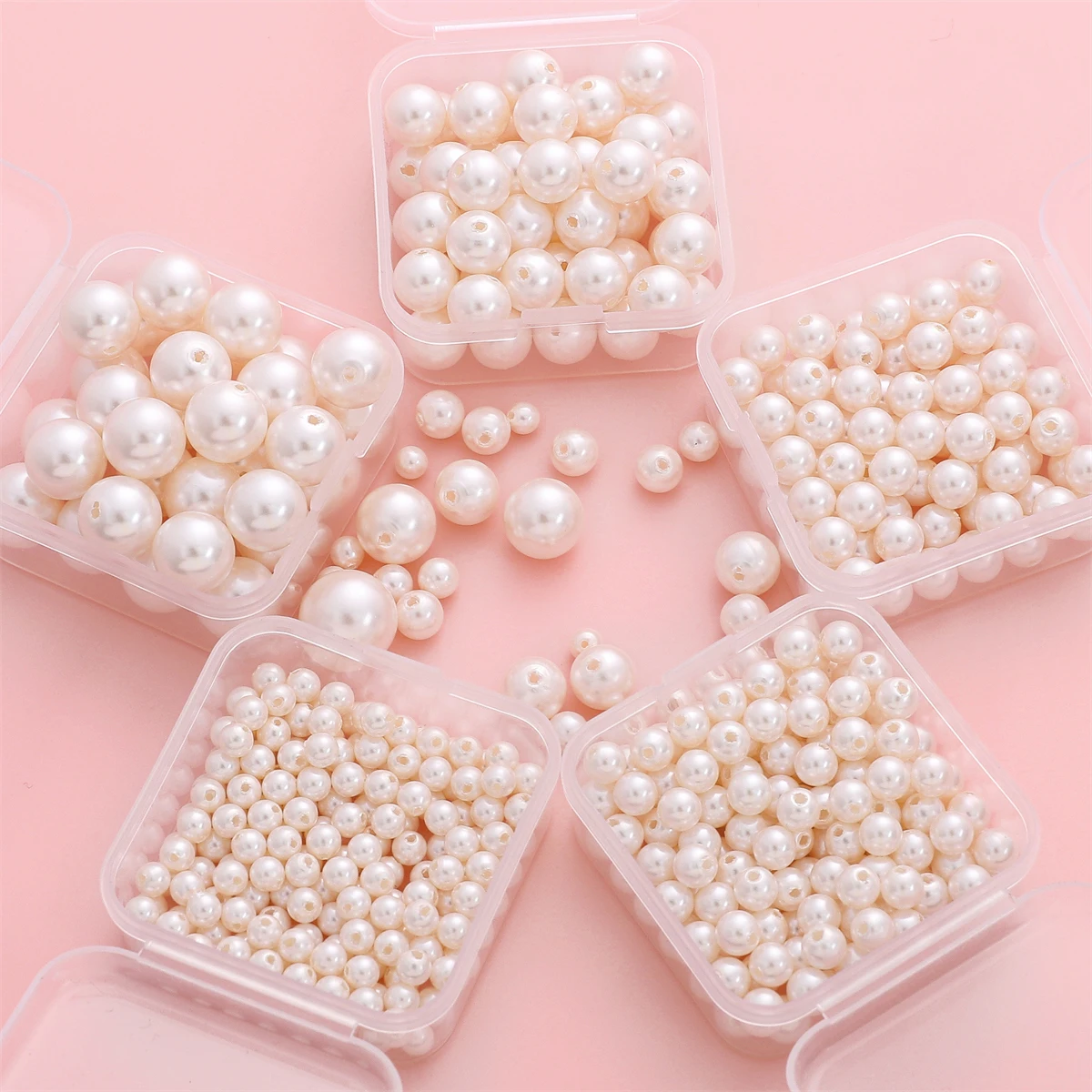 

Стеклянные бусины из искусственного жемчуга с полуотверстием 3-12 мм - Изготовление ювелирных изделий своими руками (ожерелье/браслет/серьги/брелок) 10 шт./упак.