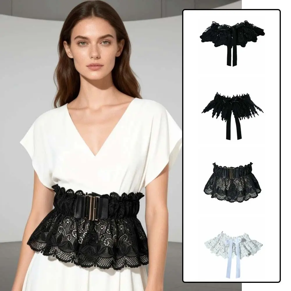 cinto-corset-largo-de-renda-cor-solida-com-elastico-e-detalhes-vazados-para-moda-feminina