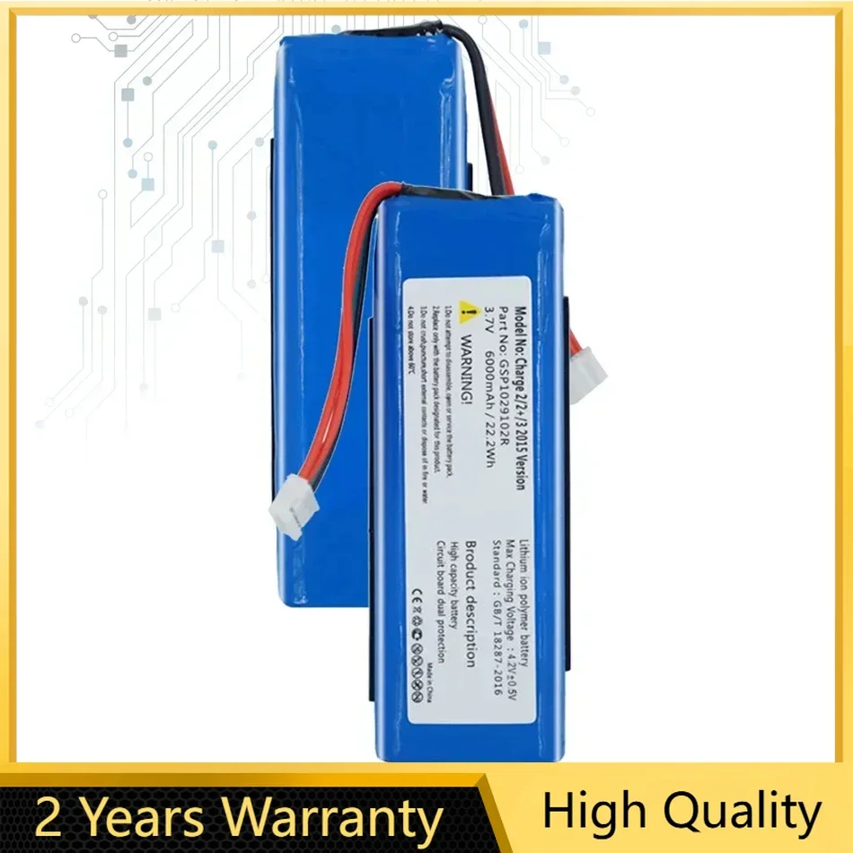 GSP1029102A 6000mAh Battery For JBL Charge 3 2015 2016 Version Charge 3 Speaker Batteries