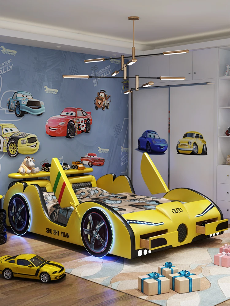 

Multifunctional Kids Car With Light Sound Leather 1.2m 1.5m Cartoon Leather For Boys