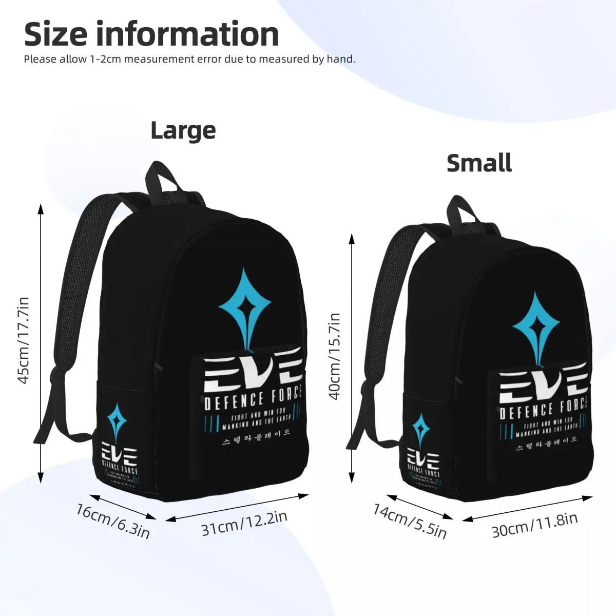 Mochila Stellar Blade Eve Force Game para homens e mulheres, durável, alta escola, mochila de trabalho, laptop, computador, bolsa de ombro