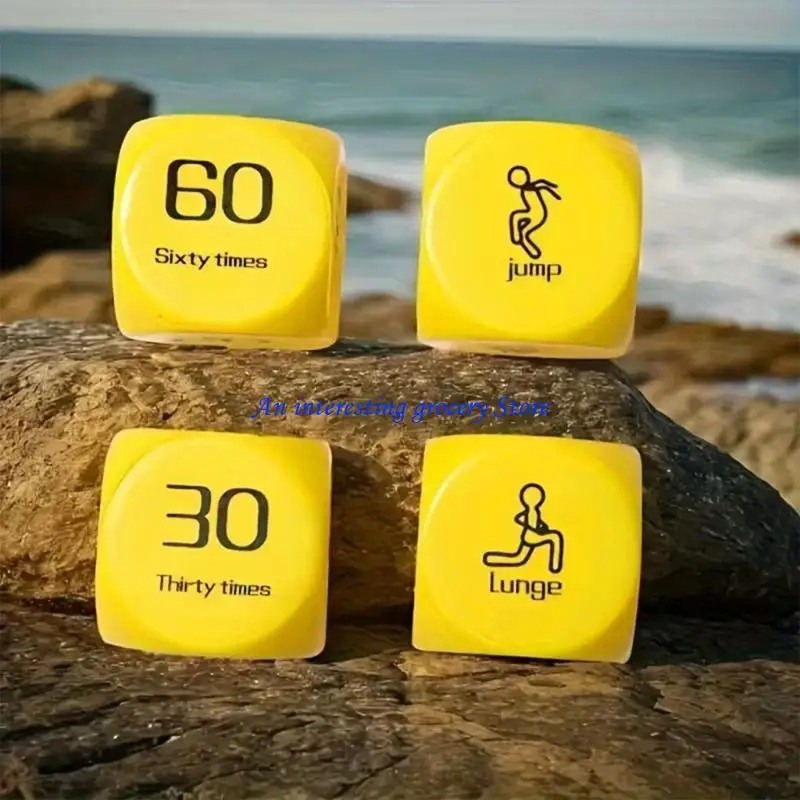 

652D 2Pcs 6 Sided Exercise Decision Dices For Group Fitness and Exercise Classes