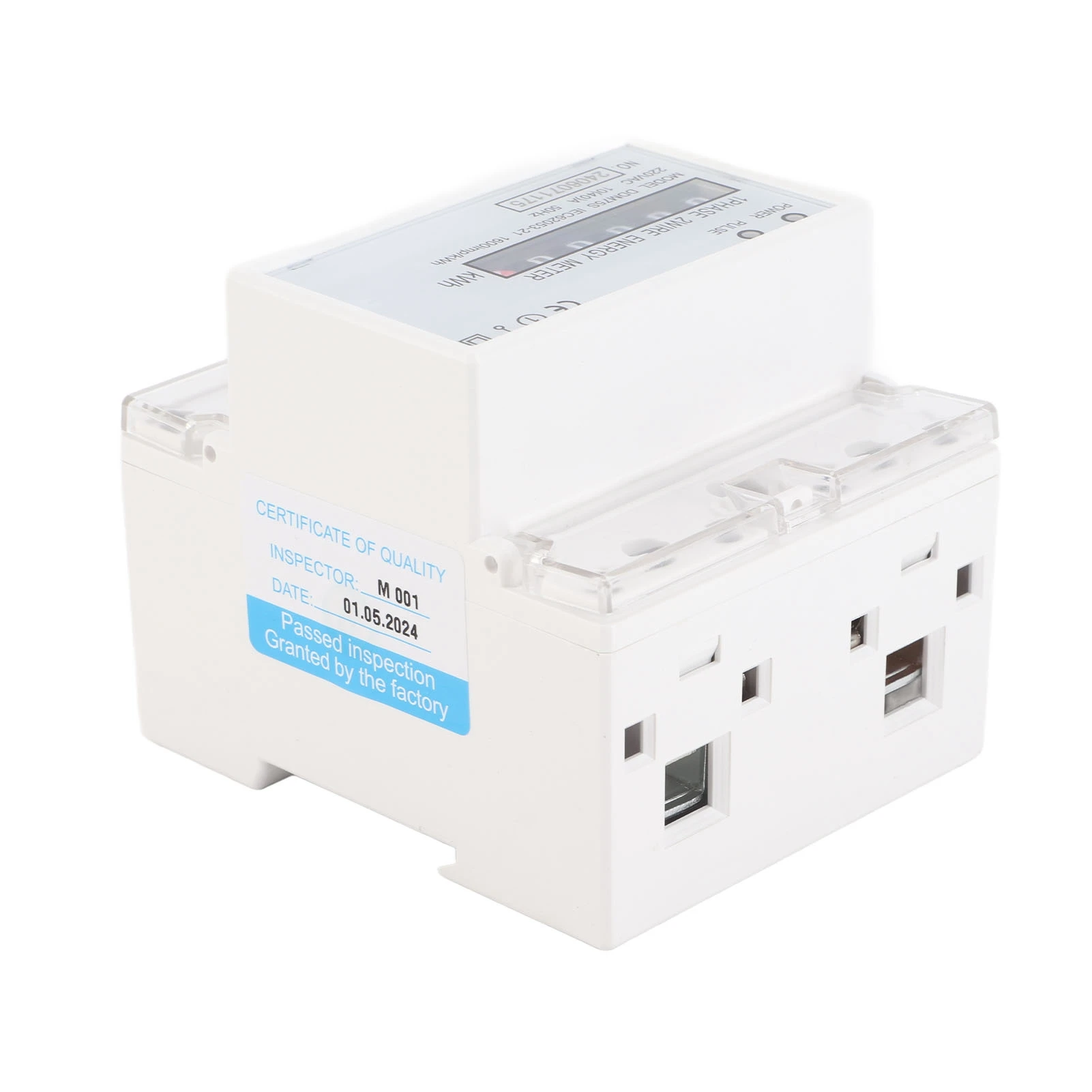 DIN 레일 전기 미터 단상 4P LED Din 레일 전력 소비 전력계 에너지 Mete DDM75S 10-40A