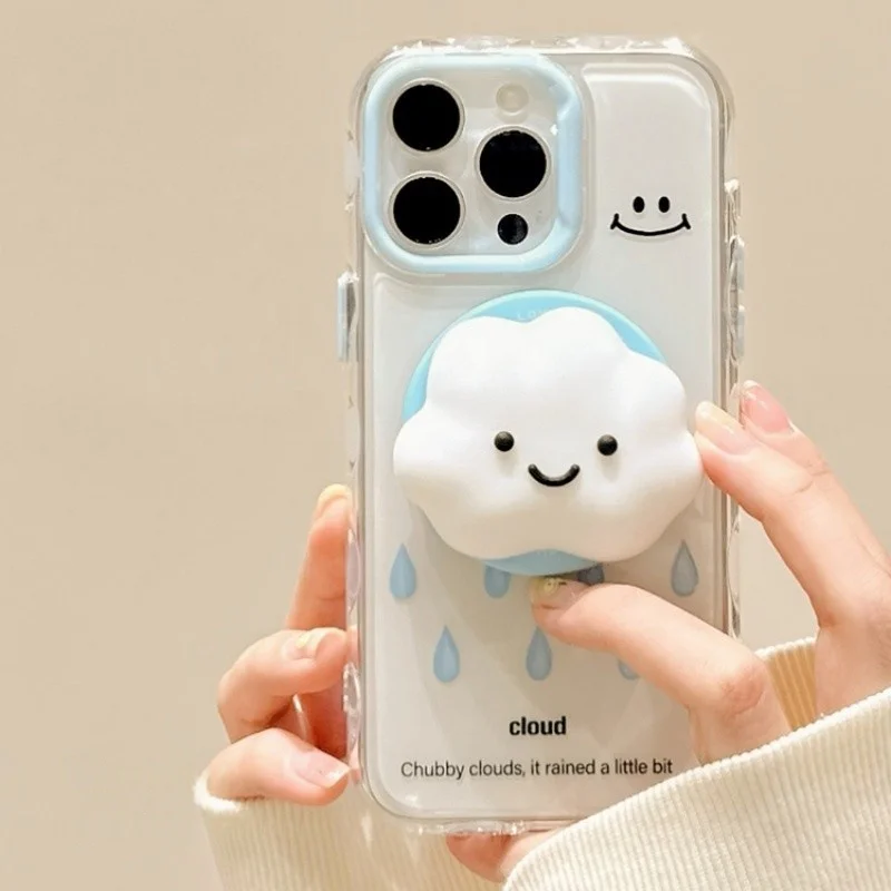 

3D Cloud для Magsafe Griptok, держатель для телефона, поддержка iPhone, складной чехол для беспроводной зарядки, подставка для девочек, кронштейн