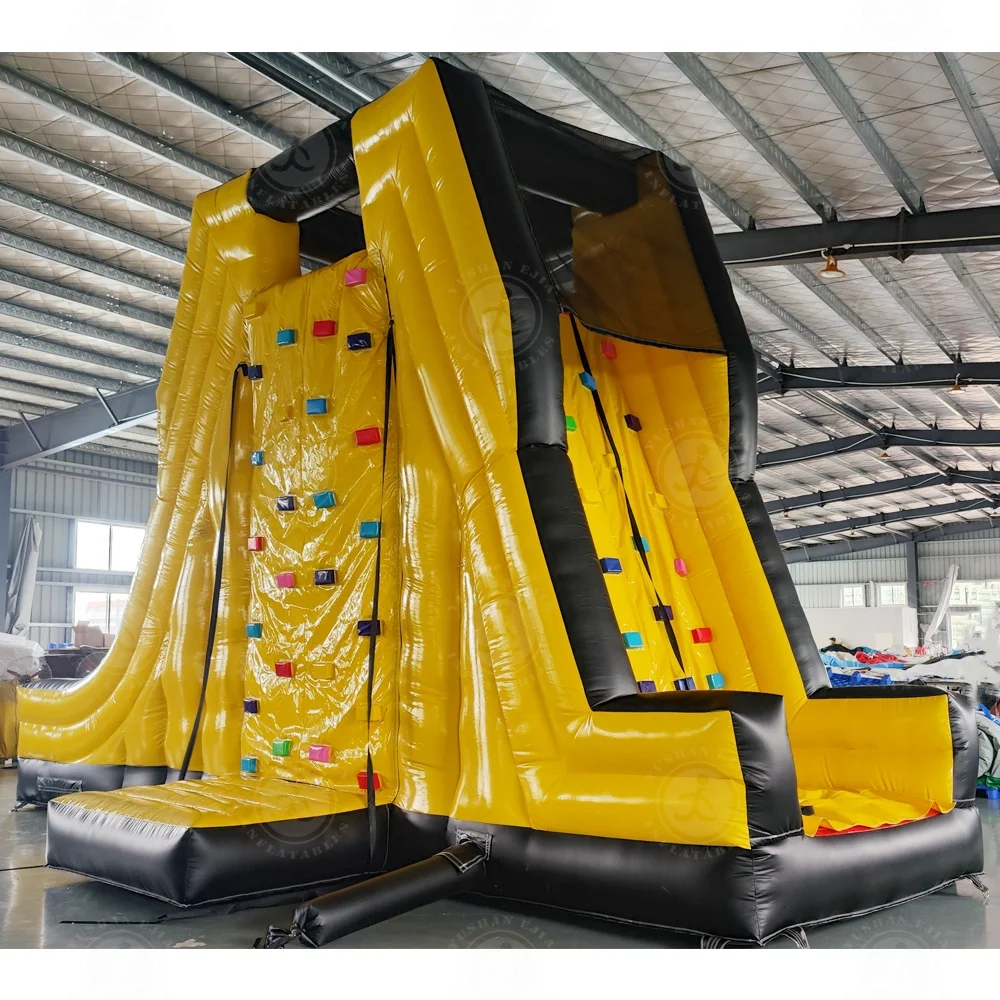 Inflatable rock climbing wall inflatable bounce challenge Climbing Wall For Adult Water Game Water Entertainment