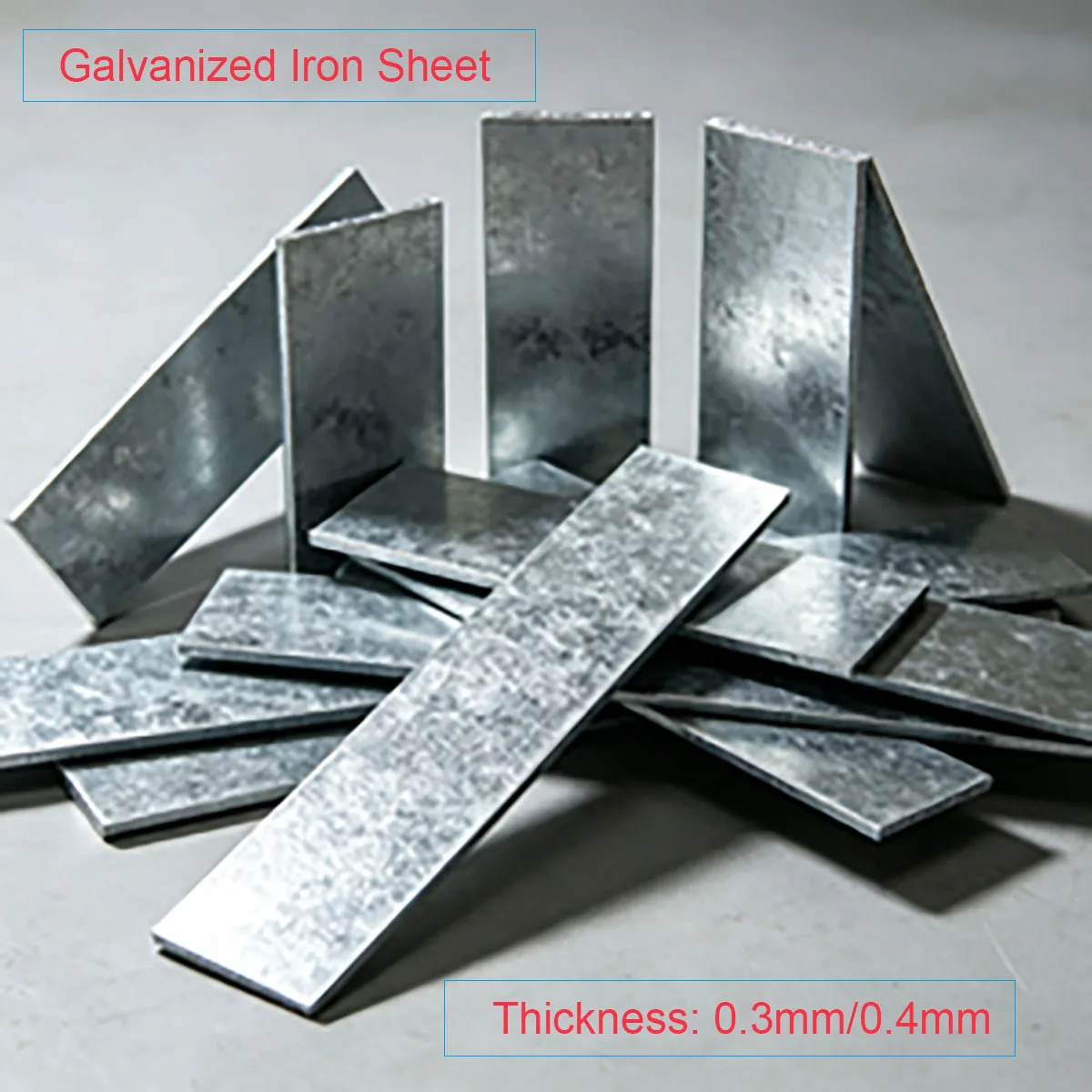Galvanized Iron Sheet Anti-Rust Foldable  Customizable Magnet-Compatible Small Metal Sheet 0.3/0.4mm Thickness