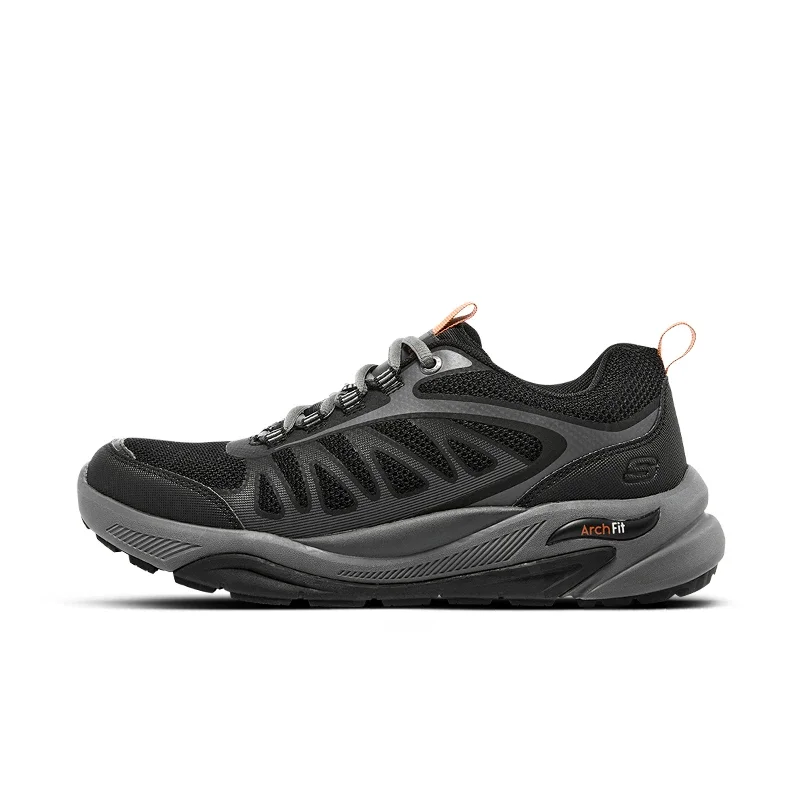 Skechers Men Shoes Casual Lace Up Outdoor Walking Hiking Sneakers Non-slip Rubber Sole Wear-resistant Sports Shoes Male Athletic