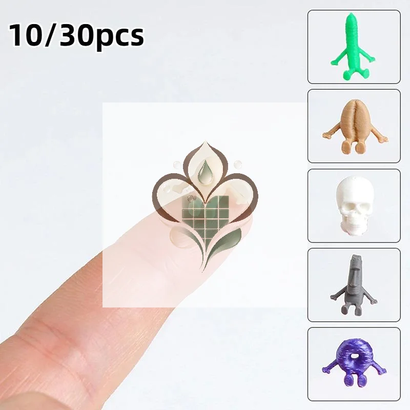 10/30PCS Funny Mini Tiny Figurines Vibrant Colors Safe NonToxic For Kids Party Favors Micro Landscape Desktop Decor