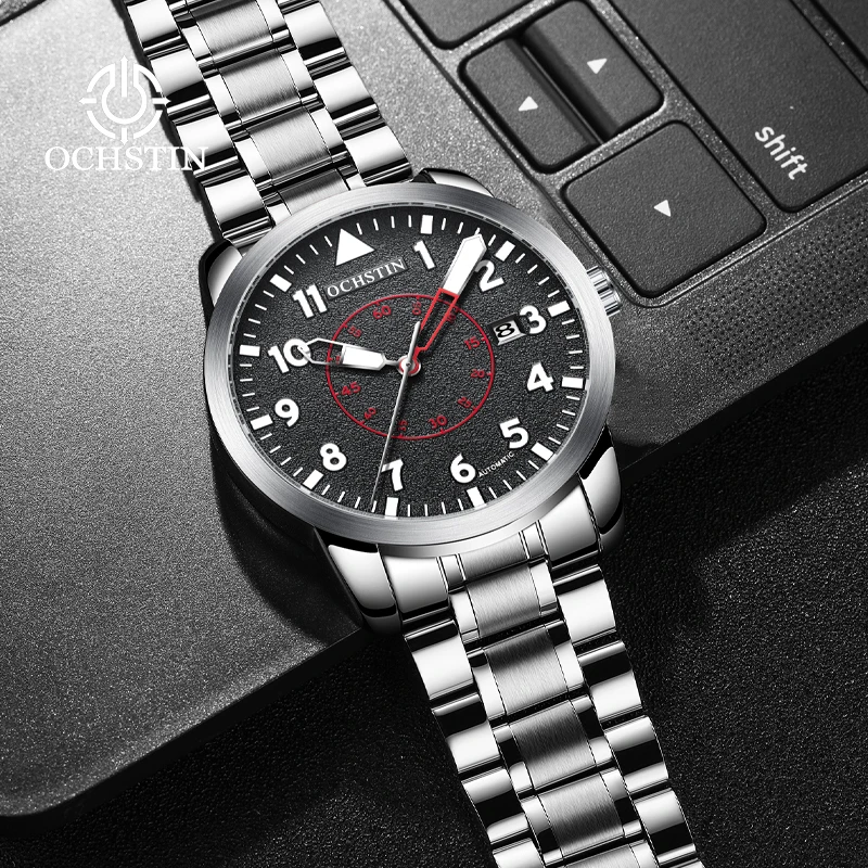 OCHSTIN August 2024 New Master Series Minimalist Fashion Mechanical Movement Watch Men's Mechanical Watch