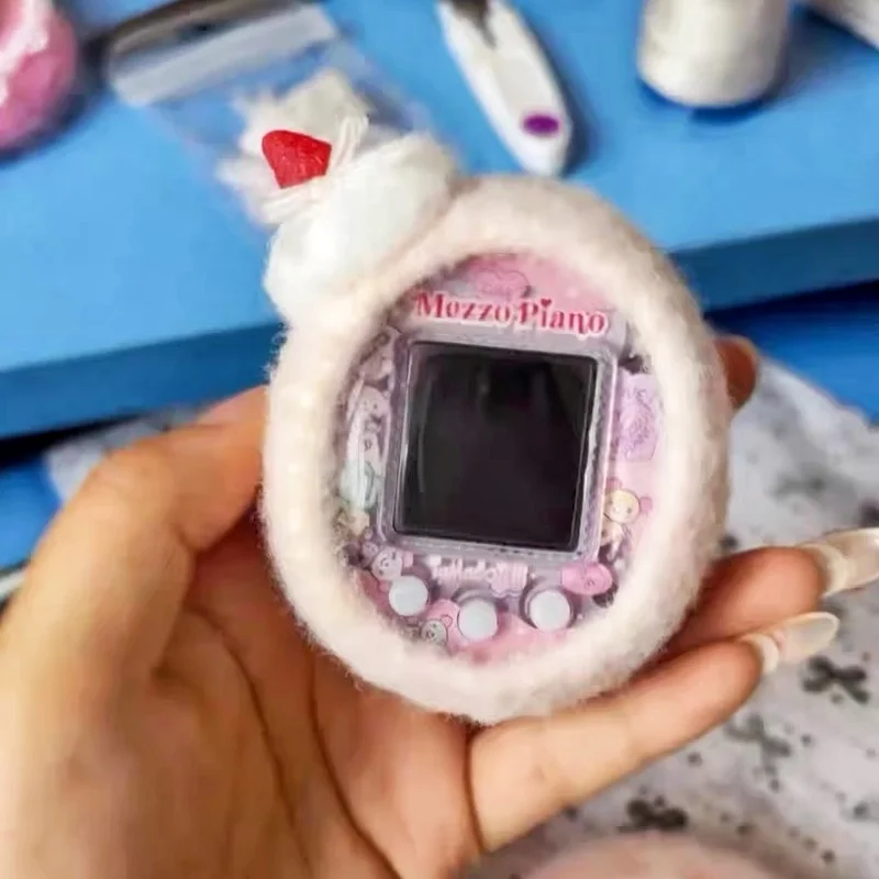 حافظة واقية من Tamagotchi مصنوعة يدويًا بخيط قطني لطيف تنطبق على Uni Smart 4u Ps Meets Mix Id Idl Pix Plus Color Paradise