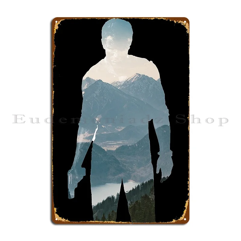 Nathan Drake Uncharted Metal Plaque Poster Funny Printing Plaques Wall Plaque Living Room Tin Sign Poster