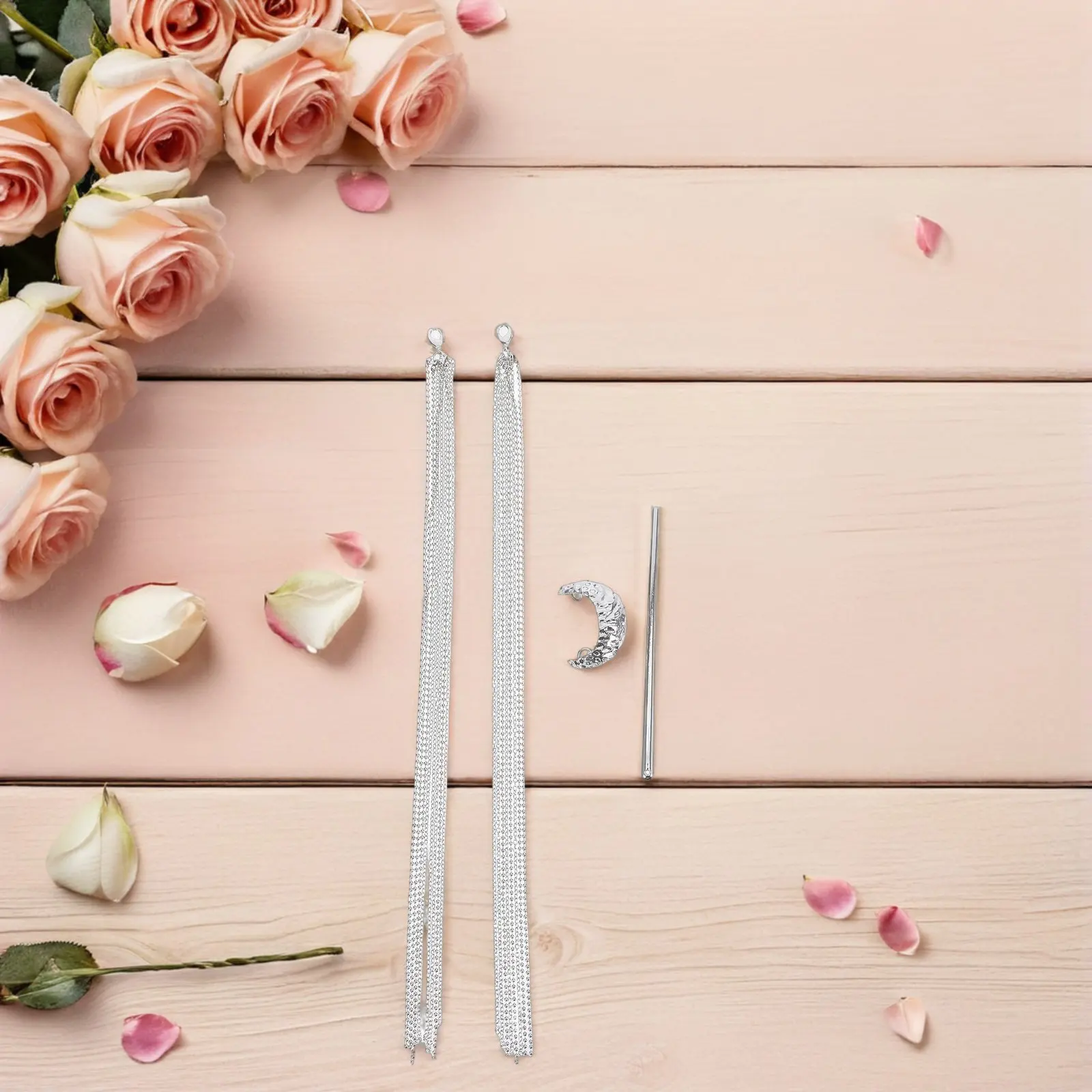 Chinese Hair Pin Long Tassel Vintage Metal Chignon Updo Holder Hanfu Styling Accessory for Women and Girls